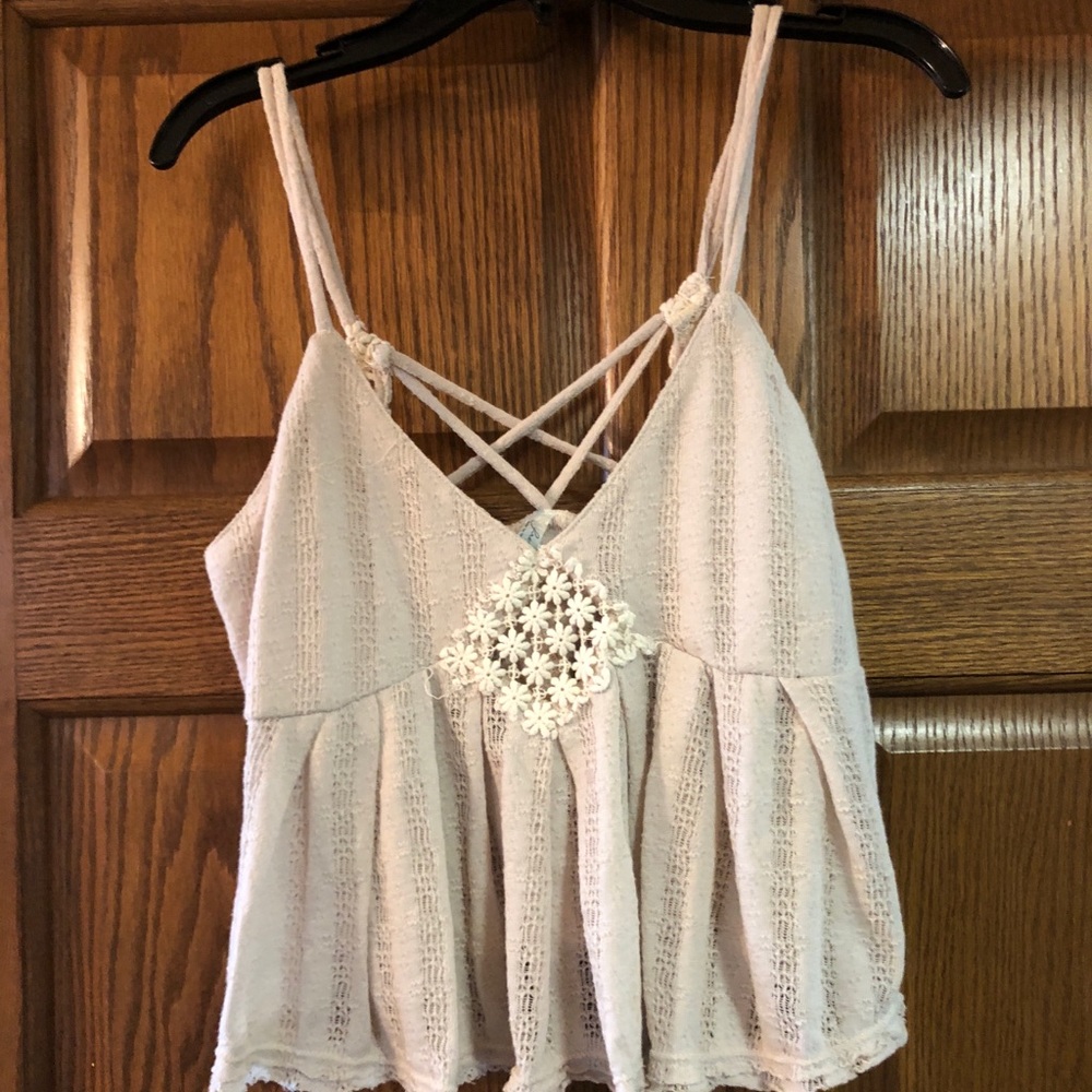 Free People crochet crop top